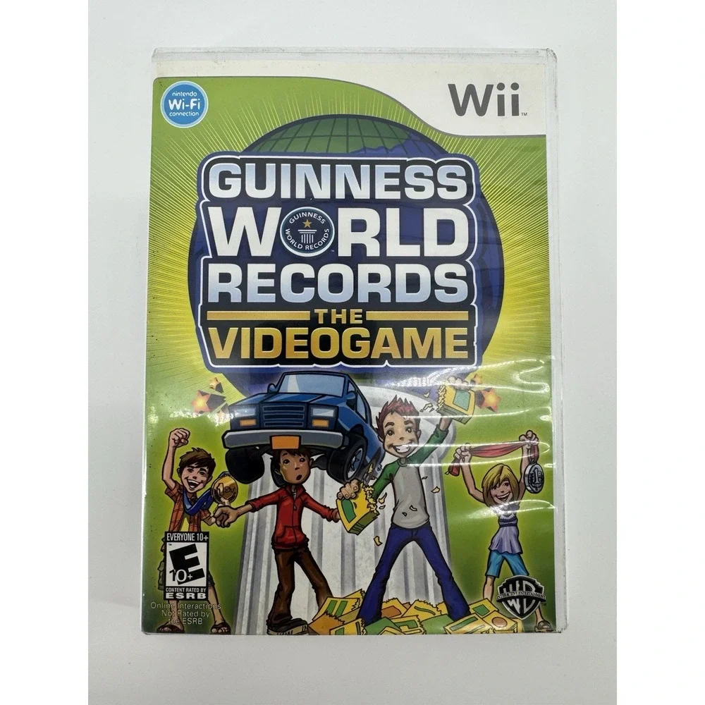 Guinness World Records The Video Game Nintendo‎ Wii Warner Bros With Manual CIB
